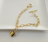 SG.171 // Surgical Steel Silver Lock  Pendant , 1 Pc [5-6539-07]