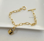 SG.171 // Surgical Steel Silver Lock  Pendant , 1 Pc [5-6539-07]