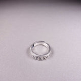 [ 925 Sterling silver ] Buddhism Design Open Silver Ring