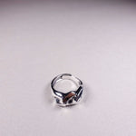 [ 925 Sterling silver ] Chain Point Open Silver Ring