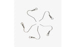 SG.605 // Surgical Steel Ball spring hook fishing earrings [Silver], 4 pc