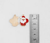 PD.2118 // Smile Christmas Santa Pendant, 2 Pc / P-SS-0999