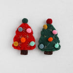 PD.2121 // felt wool Christmas Tree Pendant, 1 Pc / P-DF-0188