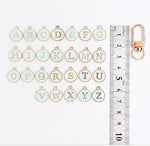 PD.2137 // Mint Alphabet Pendant, 1 Pc / P-SS-0515