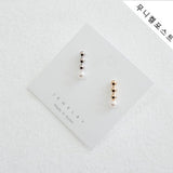 ER.527 //3Ball Pearl Stick EarPost , 2 pc [8-8822-03]