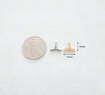 SG.173 // Surgical Steel Simple Dolphin Tail  Pendant , 1 Pc [5-6514-06]