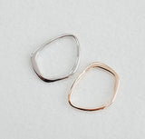 PD.2146 // Semi Curved Frame Pendant, 2 Pc / [5-4037-03]