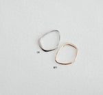 PD.2146 // Semi Curved Frame Pendant, 2 Pc / [5-4037-03]