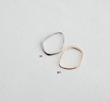 PD.2146 // Semi Curved Frame Pendant, 2 Pc / [5-4037-03]