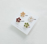 ER.525 // Hibiscus Titanium EarPostt, 2 pc [8-8859-05]