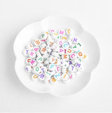 BD.959 // Rainbow Font Alphabet Bead, 15g  /  P-DF-0161