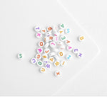 BD.959 // Rainbow Font Alphabet Bead, 15g  /  P-DF-0161