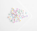 BD.960 // Rainbow Font Number Bead, 15g  /   P-DF-0160