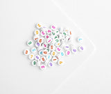 BD.960 // Rainbow Font Number Bead, 15g  /   P-DF-0160
