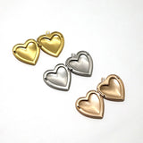 SG.554 // Surgical Steel Heart rocket pendant [Siver, Gold, Rose Gold], 1 pc