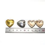 SG.554 // Surgical Steel Heart rocket pendant [Siver, Gold, Rose Gold], 1 pc