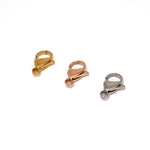 SG.586 // Surgical Steel 14mm lobster [Siver,Gold, RoseGold], 2 pc