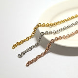 SG.589 // Surgical Steel 4mm Basic chain [Silver, Gold, RoseGold], 90cm