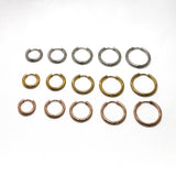 SG.593 // Surgical Steel One-touch ring earrings 10,12,14,16,18 mm [Siver,Gold, RoseGold], 2 pc