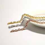 SG.589 // Surgical Steel 4mm Basic chain [Silver, Gold, RoseGold], 90cm