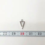 SG.047 // Mini Triangle Surgical Steel Pendant, 2 Pc