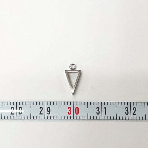 SG.047 // Mini Triangle Surgical Steel Pendant, 2 Pc