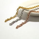 SG.589 // Surgical Steel 4mm Basic chain [Silver, Gold, RoseGold], 90cm