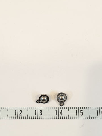 SG.137 // Surgical Steel Ball In a Circle Pendant , 2 Pc