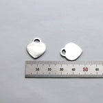 SG.534 // Surgical Steel Heart pendant [Siver], 1 pc