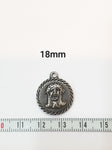 SG.130 // Surgical Steel Jesus Coin(18mm) Pendant , 2 Pc