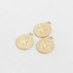 SG.318 // Surgical Steel 1988 Coin Pendant, 2Pc / P-SS-1166