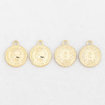 SG.318 // Surgical Steel 1988 Coin Pendant, 2Pc / P-SS-1166