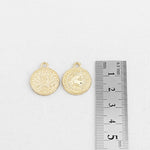 SG.318 // Surgical Steel 1988 Coin Pendant, 2Pc / P-SS-1166