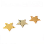 SG.526 // Surgical Steel Star Pendant [Siver, Gold, Rose Gold], 1 pc