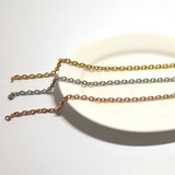 SG.590 // Surgical Steel 3mm Basic chain [Silver, Gold, RoseGold], 90cm