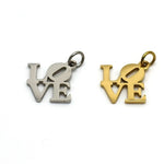 SG.503 // Surgical Steel LOVE Pendant, 1 pc