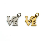 SG.503 // Surgical Steel LOVE Pendant, 1 pc