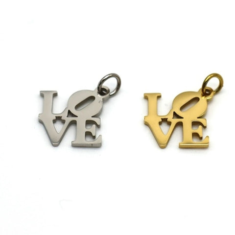 SG.503 // Surgical Steel LOVE Pendant, 1 pc