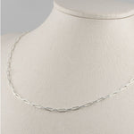 [ 925 Sterling silver ] Small Long Chain Silver Necklace