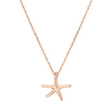 [ 925 Sterling silver ] Starfish Pendant Silver Necklace