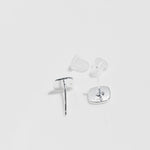 [ 925 Sterling silver ] Round Square Ancient Patterns Silver Earring