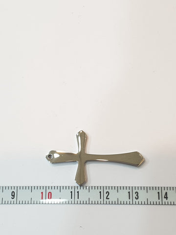 SG.120 // Surgical Steel Cross Type1 Pendant , 2 Pc