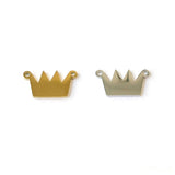 SG.540 // Surgical Steel crown Pendant [Siver, Gold], 1 pc