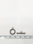SG.075 // Surgical Steel Toggle and Bar Clasp Type1 , 1 Sets