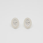 [ 925 Sterling silver ] Embossed Rose Silver Earring