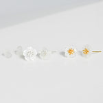 [ 925 Sterling silver ] Shell Flower Silver Earring