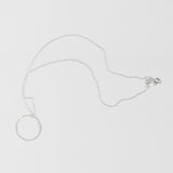 [ 925 Sterling silver ] Cutting Ring Pendant Silver Necklace