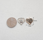 PD.2071 // Heart Angel Pendant, 2 Pc [5-2212-06]