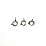 SG.592 // Surgical Steel 6mm round opening ring [Silver], 2 pc