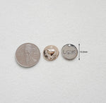 PD.2073 // Coin Heart exclamation mark Pendant, 2 Pc [5-2212-04]